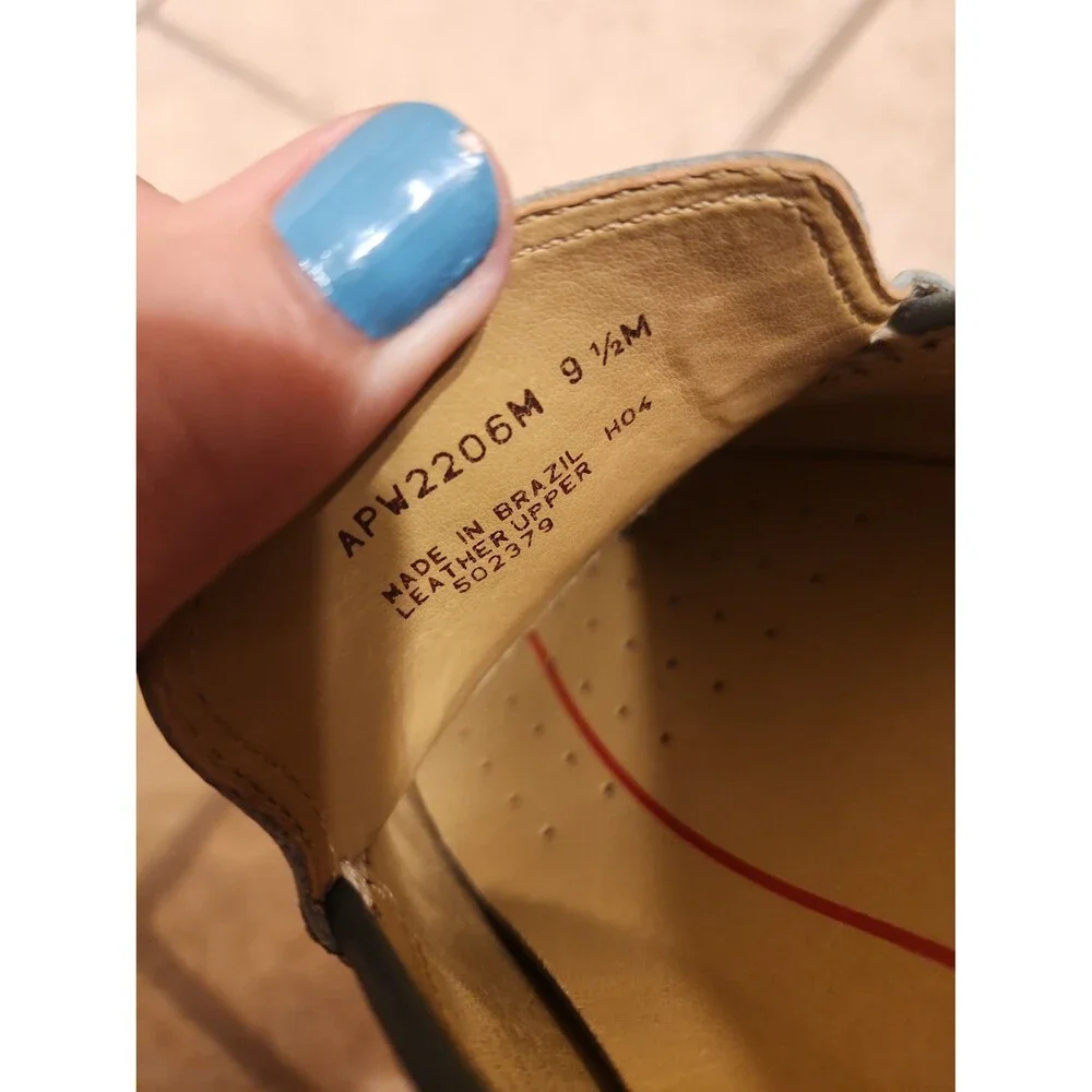 Rockport Women's Teal Blue Leather Loafers Size 9.5